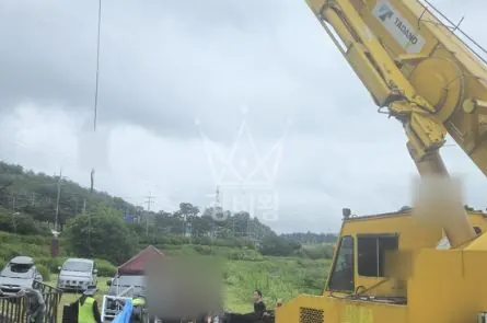 경기 동두천시 5톤 카고크레인 LPG 통 철거 2시간